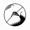 sports going around Earth  tattoo design idea