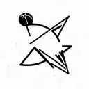sports going around Earth  tattoo design idea