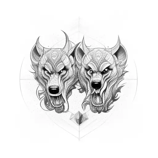 cerberus tattoo design idea
