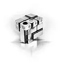 atom rubik's cube tattoo design idea