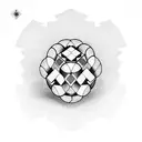 atom rubik's cube tattoo design idea