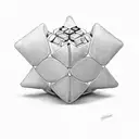 atom rubik's cube tattoo design idea