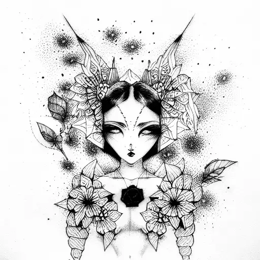 Kuromi  tattoo design idea