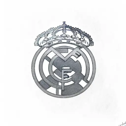 el escudo Del Real Madrid  tattoo design idea