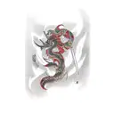 mujer con espada tattoo design idea