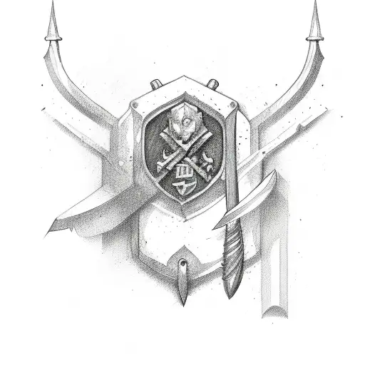 axe and halligan tattoo design idea