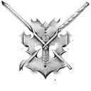axe and halligan tattoo design idea