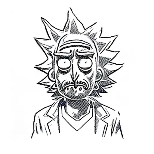 Rick and Morty tattoo design idea