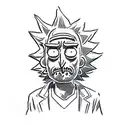 Rick and Morty tattoo design idea