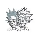 Rick and Morty tattoo design idea