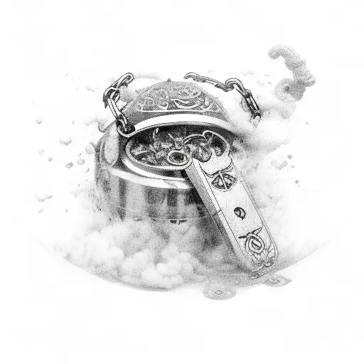 judgement chain tattoo design idea