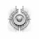 judgement chain tattoo design idea