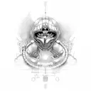 judgement chain tattoo design idea