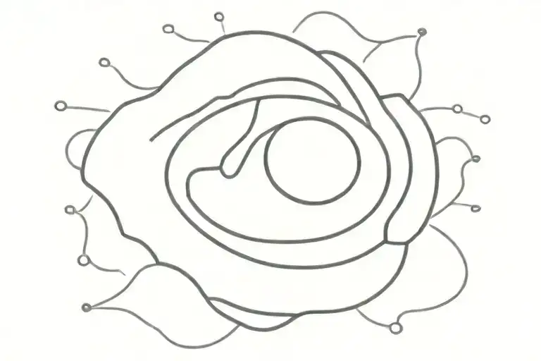 sunny side up egg with a broken yolk tattoo design idea