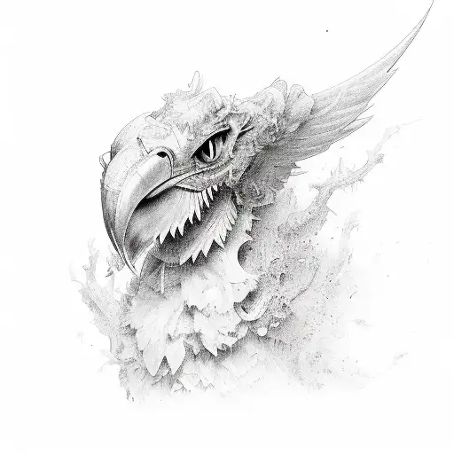 Wing tattoo design idea