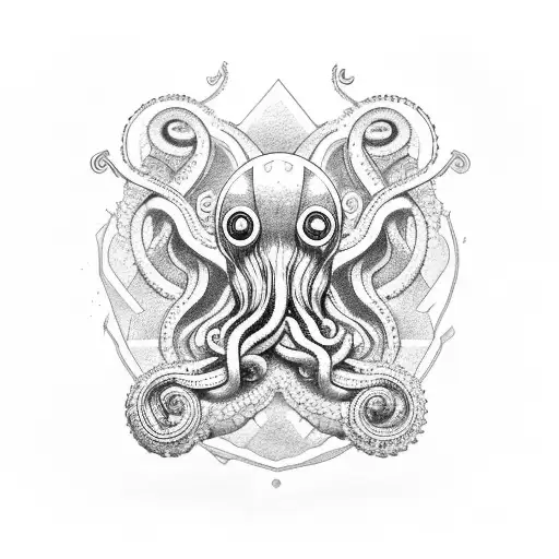 octapus hacker tattoo design idea
