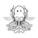 octapus hacker tattoo design idea