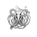 octapus hacker tattoo design idea