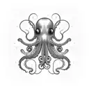 octapus hacker tattoo design idea