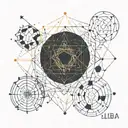 Leo, Libra, Sagittarius constellation tattoo design idea