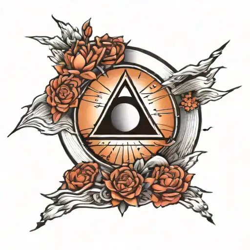 dark side of the moon tattoo design idea