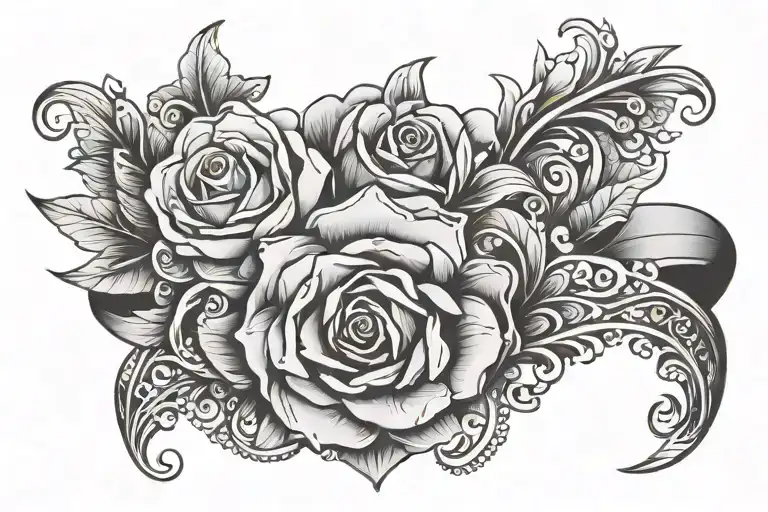 wedding ring finger tattoo design idea