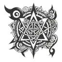 tetragrammaton tattoo design idea