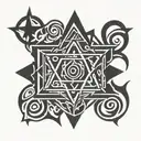 tetragrammaton tattoo design idea