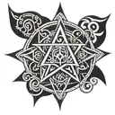 tetragrammaton tattoo design idea
