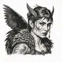 morrigan tattoo design idea