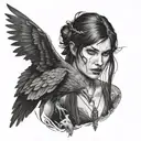 morrigan tattoo design idea