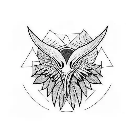 black feather with Raven claw tattoo design idea