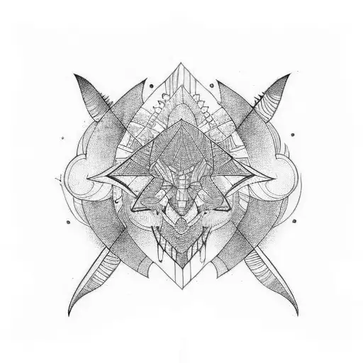 black feather tattoo design idea