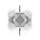 black feather tattoo design idea