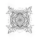 black feather tattoo design idea