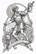 saint Christopher tattoo design idea