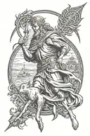 saint Christopher tattoo design idea