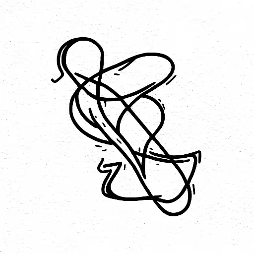 Zodiac sign virgo and snake tattoo design idea