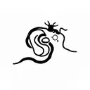 Zodiac sign virgo and snake tattoo design idea