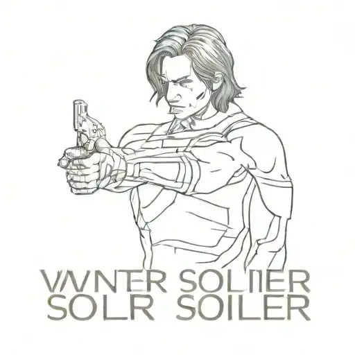 Winter soldier metal arm with words you are free  tattoo design idea