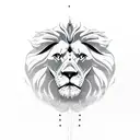 lion volcano eagle tattoo design idea