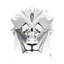 lion volcano eagle tattoo design idea