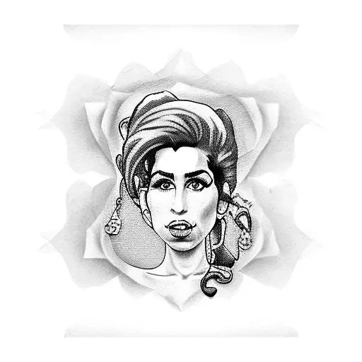 Amy Winehouse  tattoo design idea