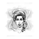 Amy Winehouse  tattoo design idea