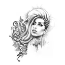 Amy Winehouse  tattoo design idea