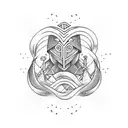 surfing ritual tattoo design idea