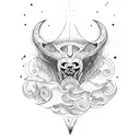 surfing ritual tattoo design idea