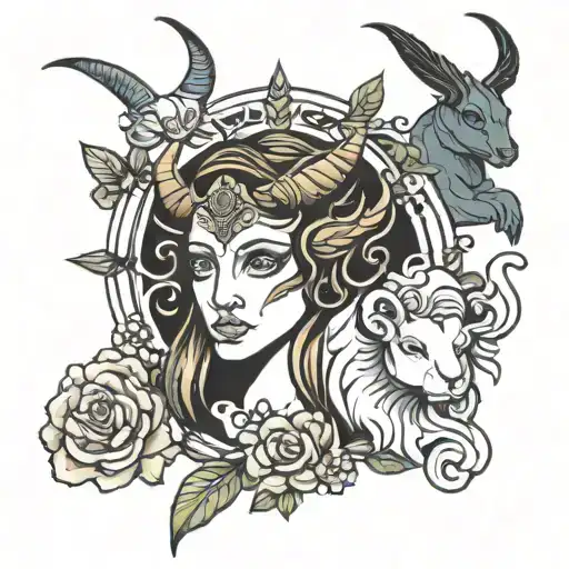Virgo,Taurus,leo tattoo design idea