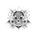 absurd world tattoo design idea