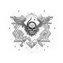 absurd world tattoo design idea